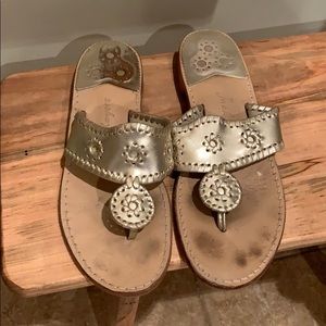 Gold Metallic Jack Rogers